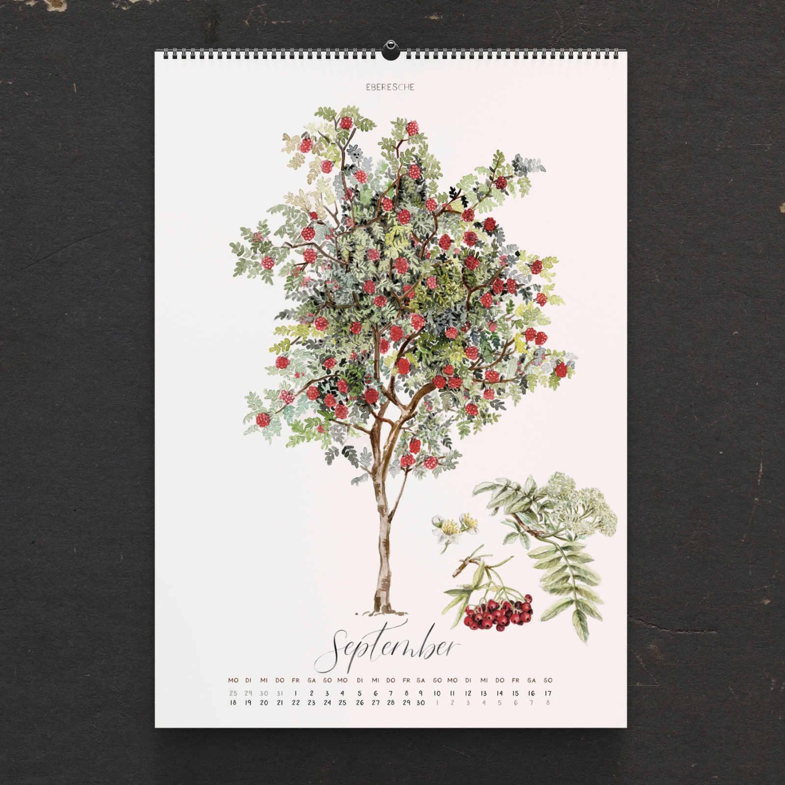 Bäume Kalender 2023 Wandkalender Illustrierter Kalender Kunstkalender 6