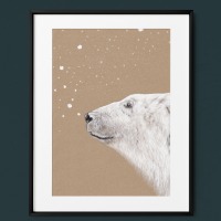 Polarbär, Eisbär, Fine Art Print, Giclée Print, Poster, Kunstdruck, Zeichnung 4