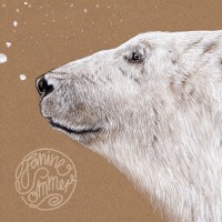 Polarbär, Eisbär, Fine Art Print, Giclée Print, Poster, Kunstdruck, Zeichnung 3