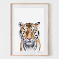 Tiger, Fine Art Print, Giclée Print, Poster, Kunstdruck, Zeichnung