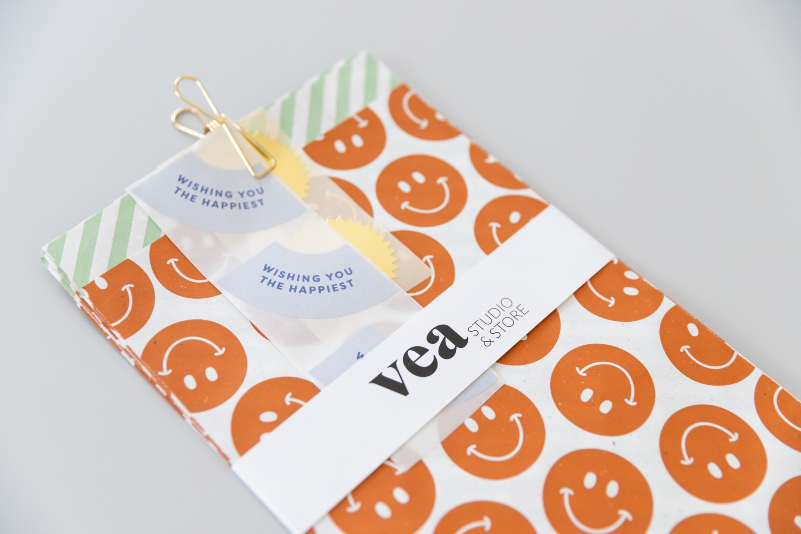 Geschenkverpackungsset - Smiley Orange 2