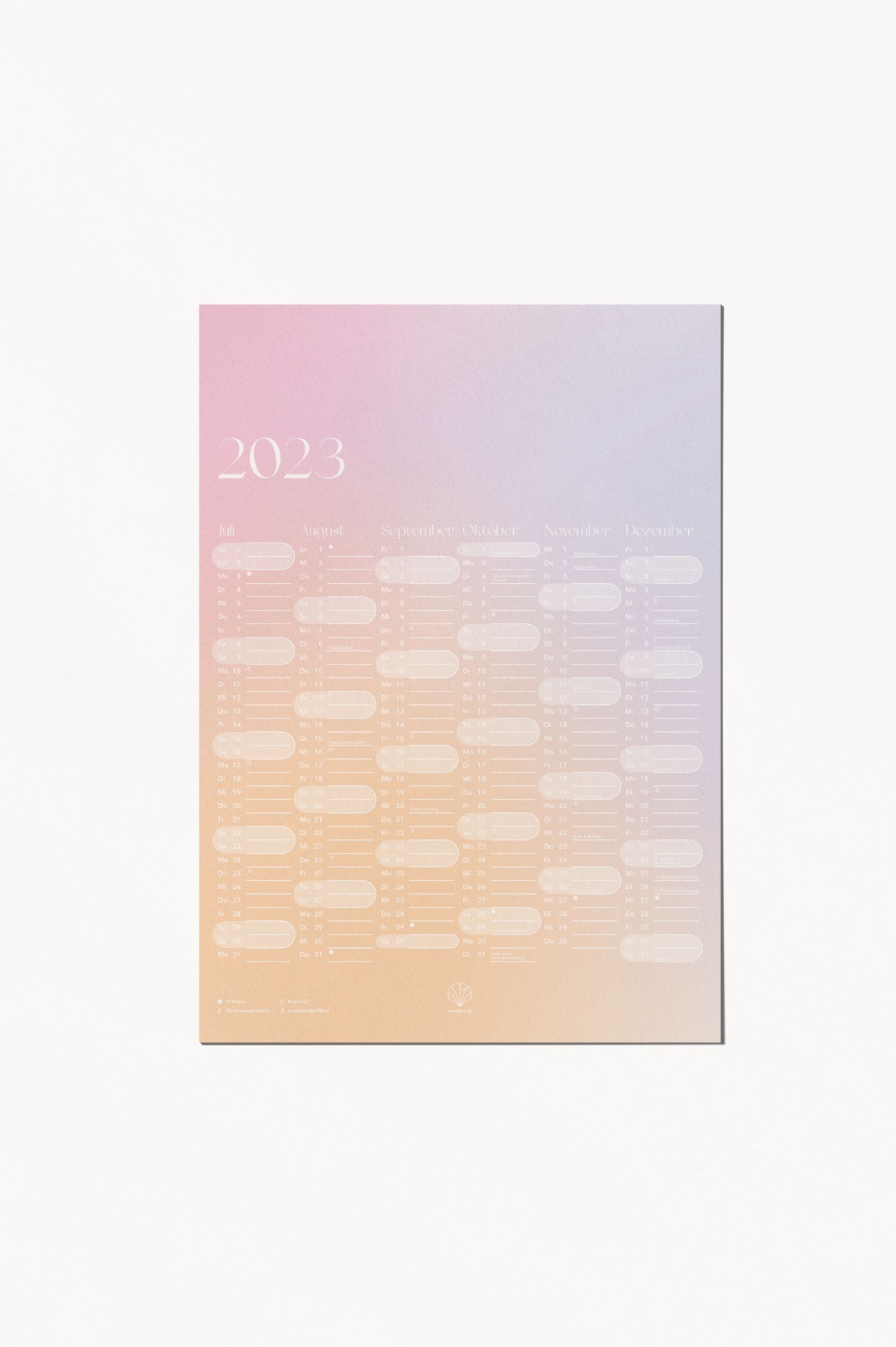 Wandkalender 2023 Aura - Poster