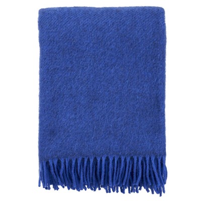 Wolldecke Gotland - Blau - Kuschelige Decke aus Gotland Wolle