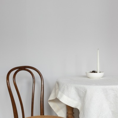 Leinen Tischdecke Natural White - Ein Must-have: Langlebige Tischdecke aus 100% gewaschenem Leinen