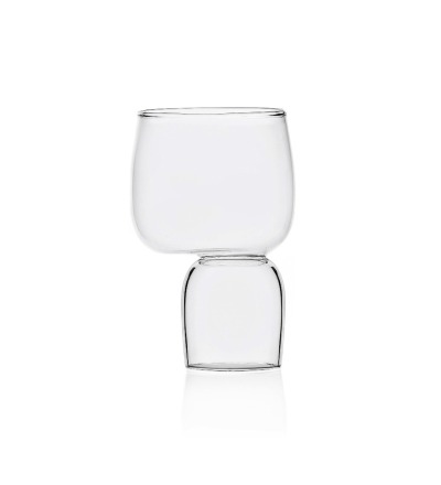 Kokeshi - Wasserglas - Handgefertigtes italienisches Wasserglas
