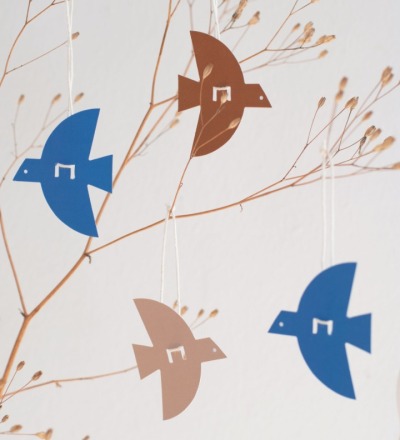 Anhänger Vogel - Ein Bogen mit 12 Anhängern zum Geschenke verpacken Tisch dekorieren und Girlanden