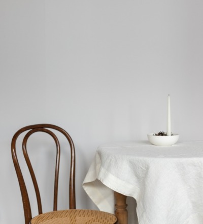 Leinen Tischdecke Natural White - Ein Must-have: Langlebige Tischdecke aus 100 gewaschenem Leinen