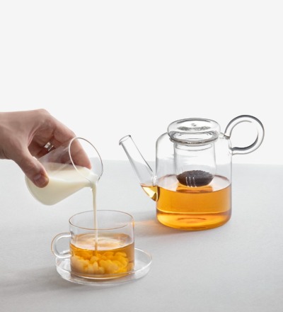 Piuma - Teekanne mit Filter - Handgefertigte italienische Teekanne