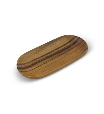 Tablett Ellipse - Ellipsenförmiges Tablett aus Akazienholz - Fair Trade