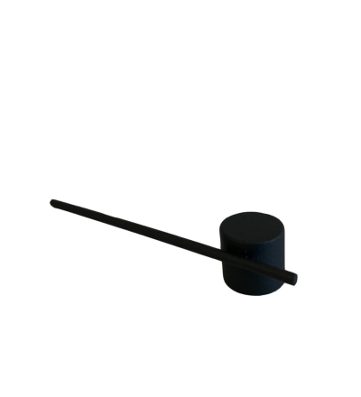 Kerzenlöscher - Schwarzer Kerzenlöscher aus pulverbeschichtetem recyceltem Metall