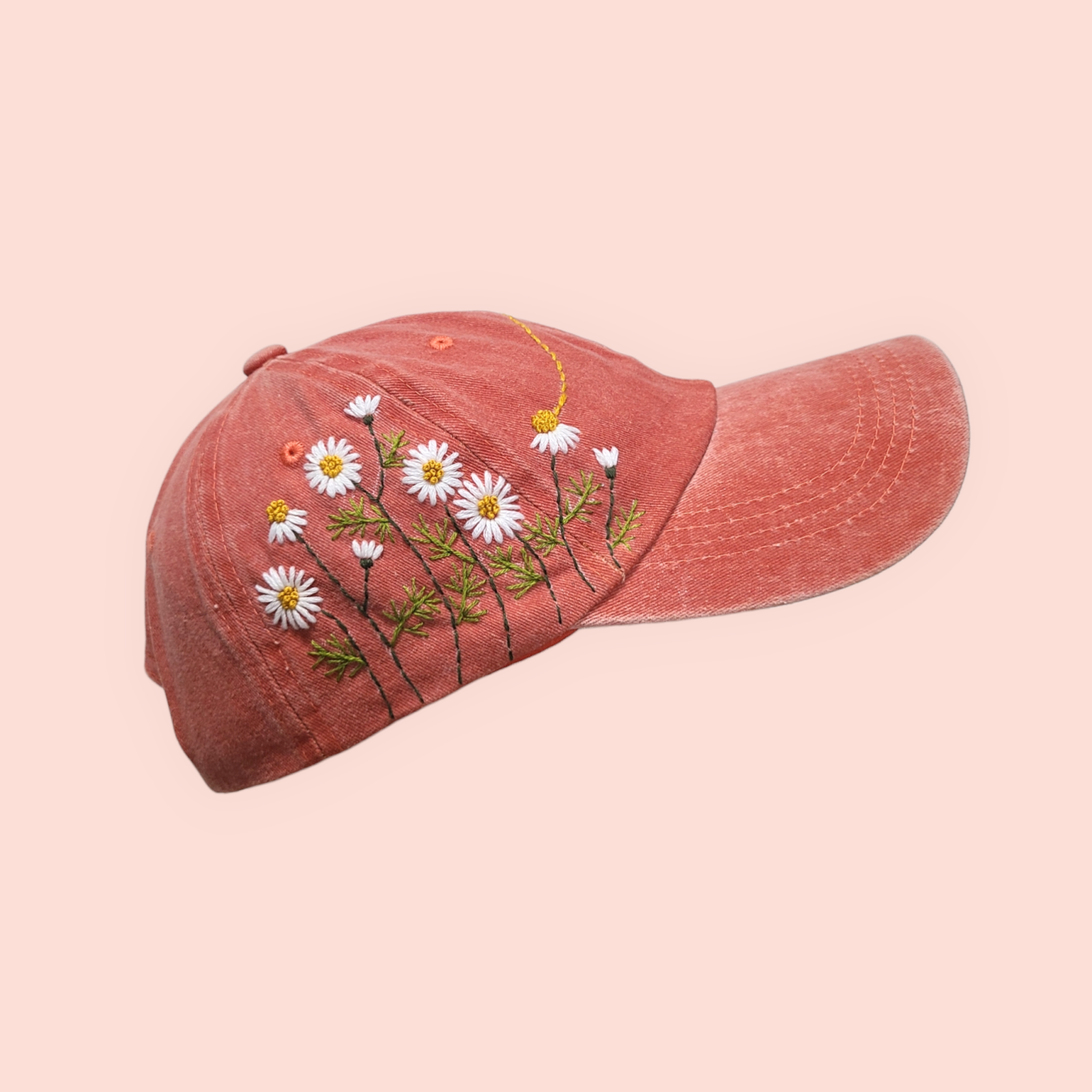 Blumen handbestickte Basecap