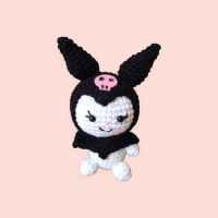 Crocheted tomboy bunny rabbit