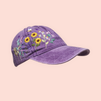 Blumen handbestickte Basecap