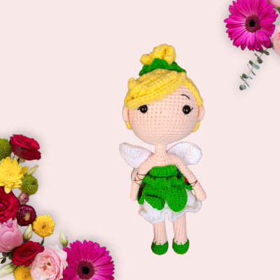 Prinzessin Häkelpuppe - Prinzessin Fairy Tink