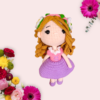 Crocheted princess - Princess Cloudy Hair
