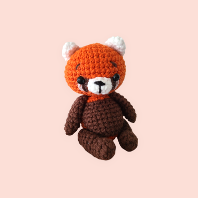 Crocheted Red Panda
