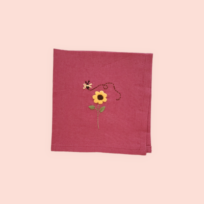 Blumen und Biene Handtücher