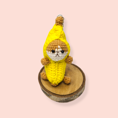 Crocheted Banana Cat