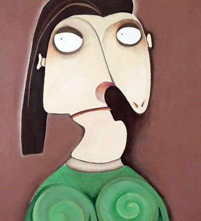 Dora Maar nach Pablo Picasso - Acryl auf Malplatte gerahmt