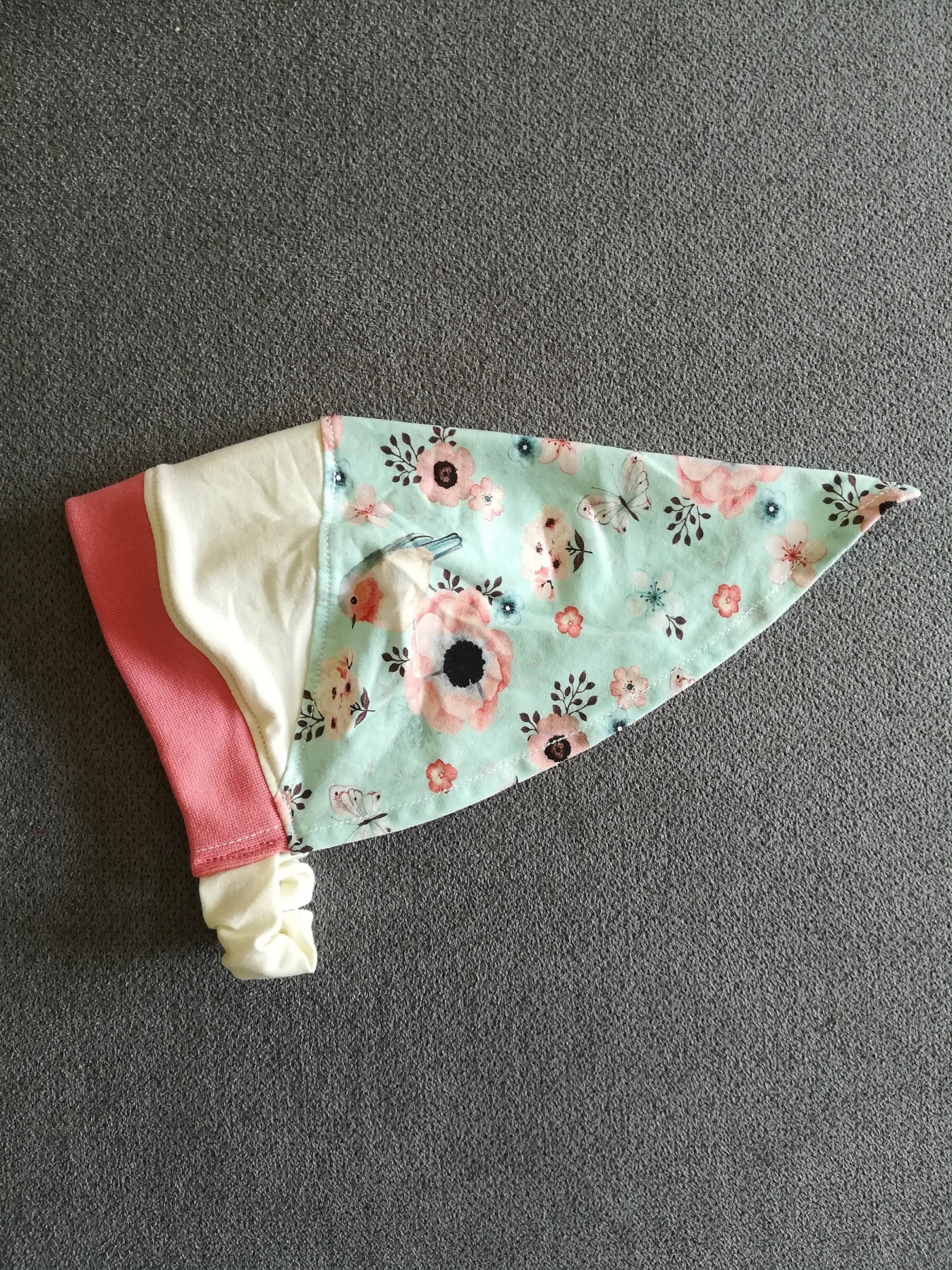 Baby Kind Kopftuch mit oder ohne Schirm Mädchen Sonnenschutz Rotkehlchen rosa Bandana Kopfumfang 37 - 60cm 6