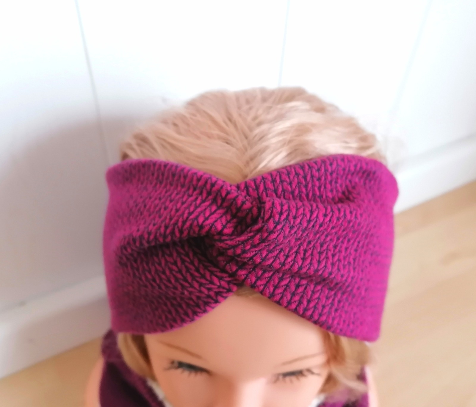 Bandeaux Stirnband Knit Knit beere für Mädchen Baby Damen in Wunschgröße