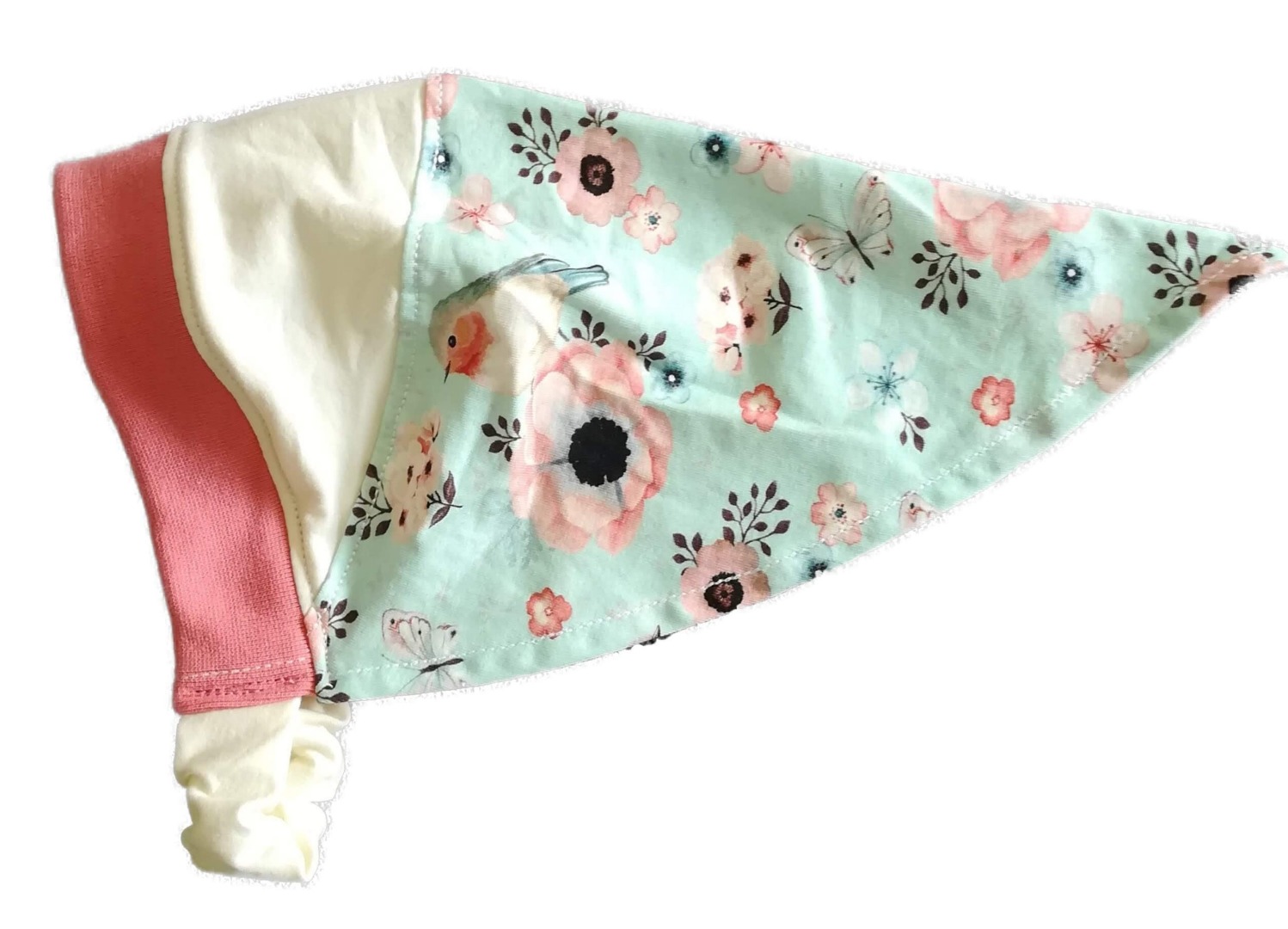 Baby Kind Kopftuch mit oder ohne Schirm Mädchen Sonnenschutz Rotkehlchen creme Bandana Kopfumfang 37 - 60cm 7