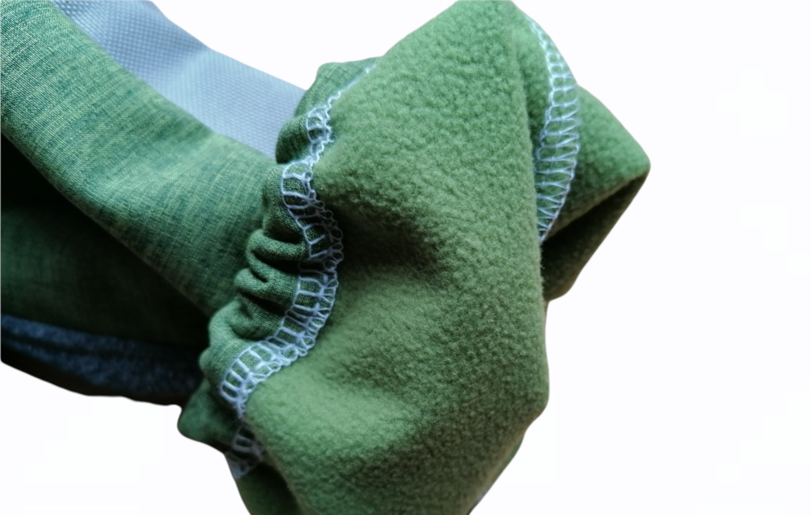 Softshellhose für Babys und Kinder mit Cordura-Belegen an Knie und Po Grün-meliert Grau ideal für Krabbelkinder und Waldkindergarten 6