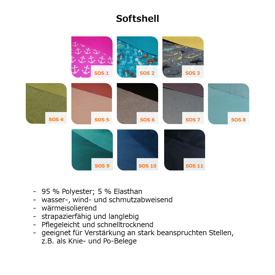 Sweathose mit Softshell-Belegen im Wunschdesign Größe 74/80 bis 134/140 4