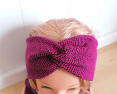 Bandeaux Stirnband Knit Knit beere für Mädchen Baby Damen in Wunschgröße - Stirnband aus Jacquard-Jersey - angenehm zu tragen und gut kombinierbar
