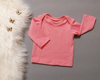 Baby Kind Body oder Shirt mit amerikanischem Ausschnitt Langarm oder Kurzarm Größe 50/56 bis 74/80 mit freier Stoffwahl - Basic mit überkreuztem Ausschnitt zum einfachen An- und Ausziehen