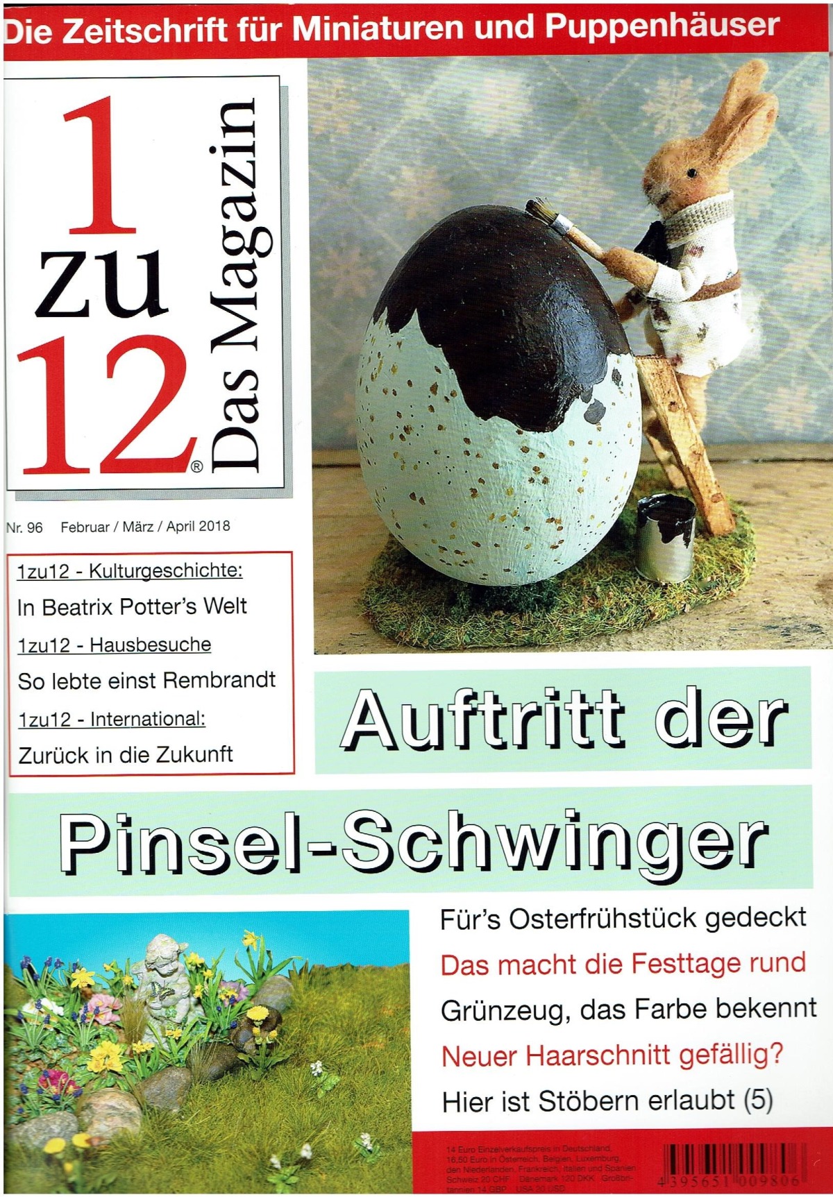 Zeitschrift Puppenhaus 1zu12 Das Magazin 1 zu 12 Auswahl Neuwertig 