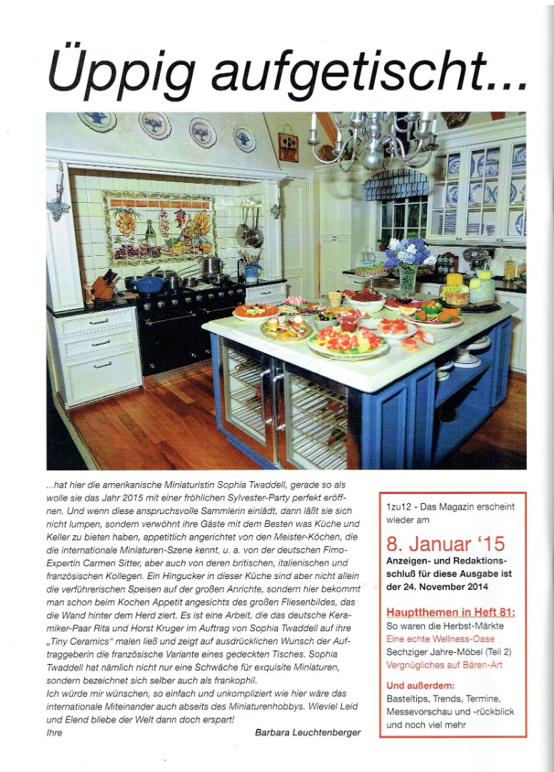 Nr 80- 1zu12 Das Magazin November / Dezember 2014 2