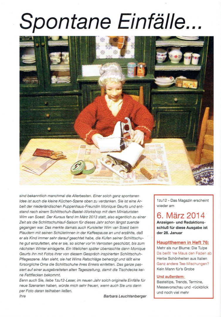 Nr 75- 1zu12 Das Magazin Janaur / Februar 2014 3