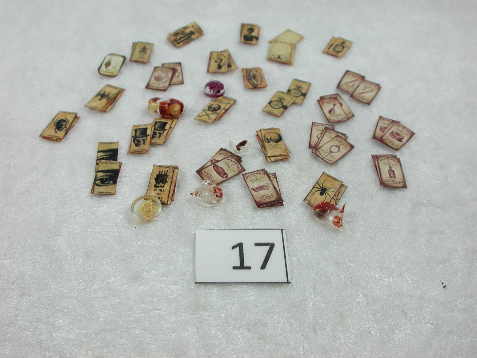 Miniatur Setzkasten im Vintage Stil, Hexe, Alchemist, Kräuter 8
