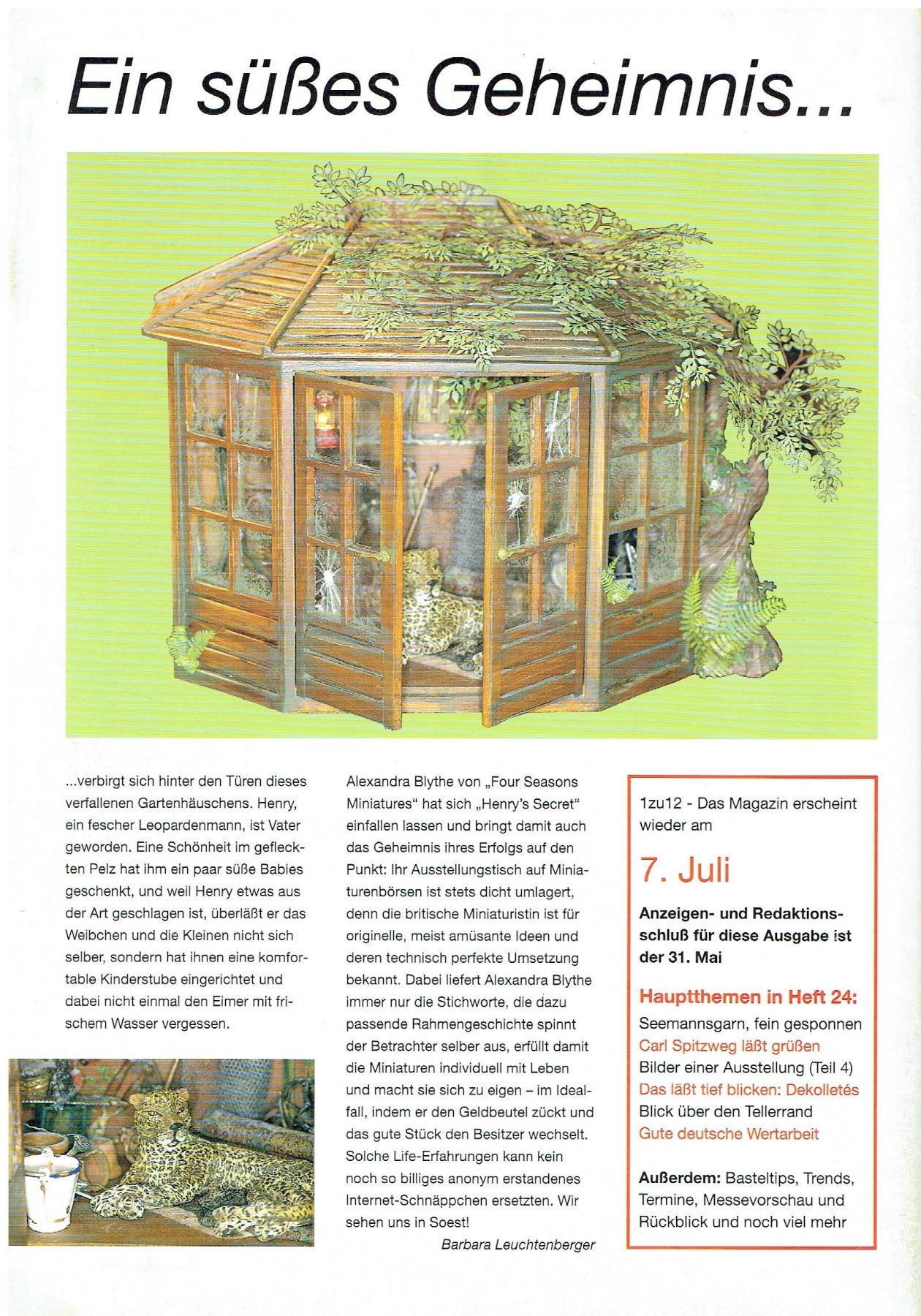 Nr. 23 - 1zu12 Das Magazin, Mai/Juni 2005