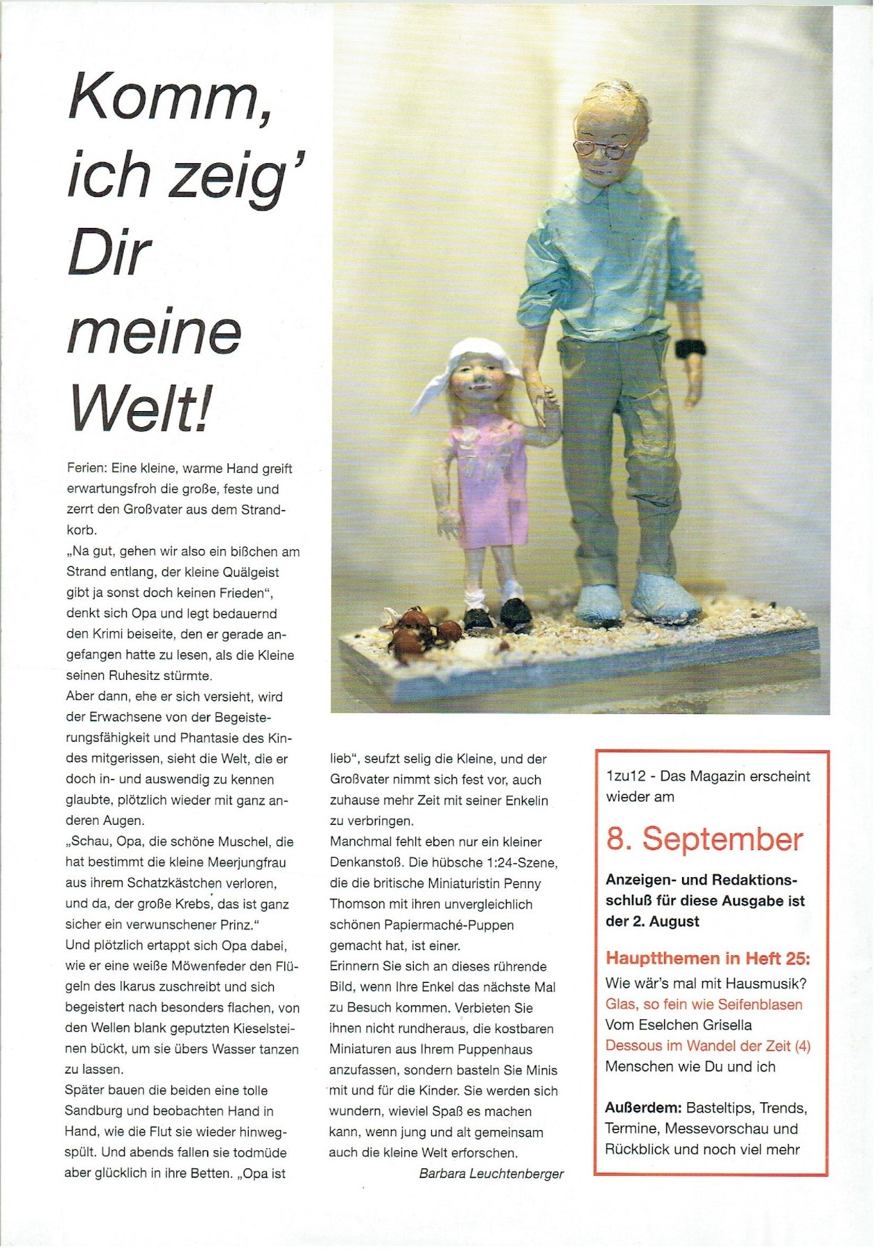 Nr 24 - 1zu12 Das Magazin Juli / August 2005