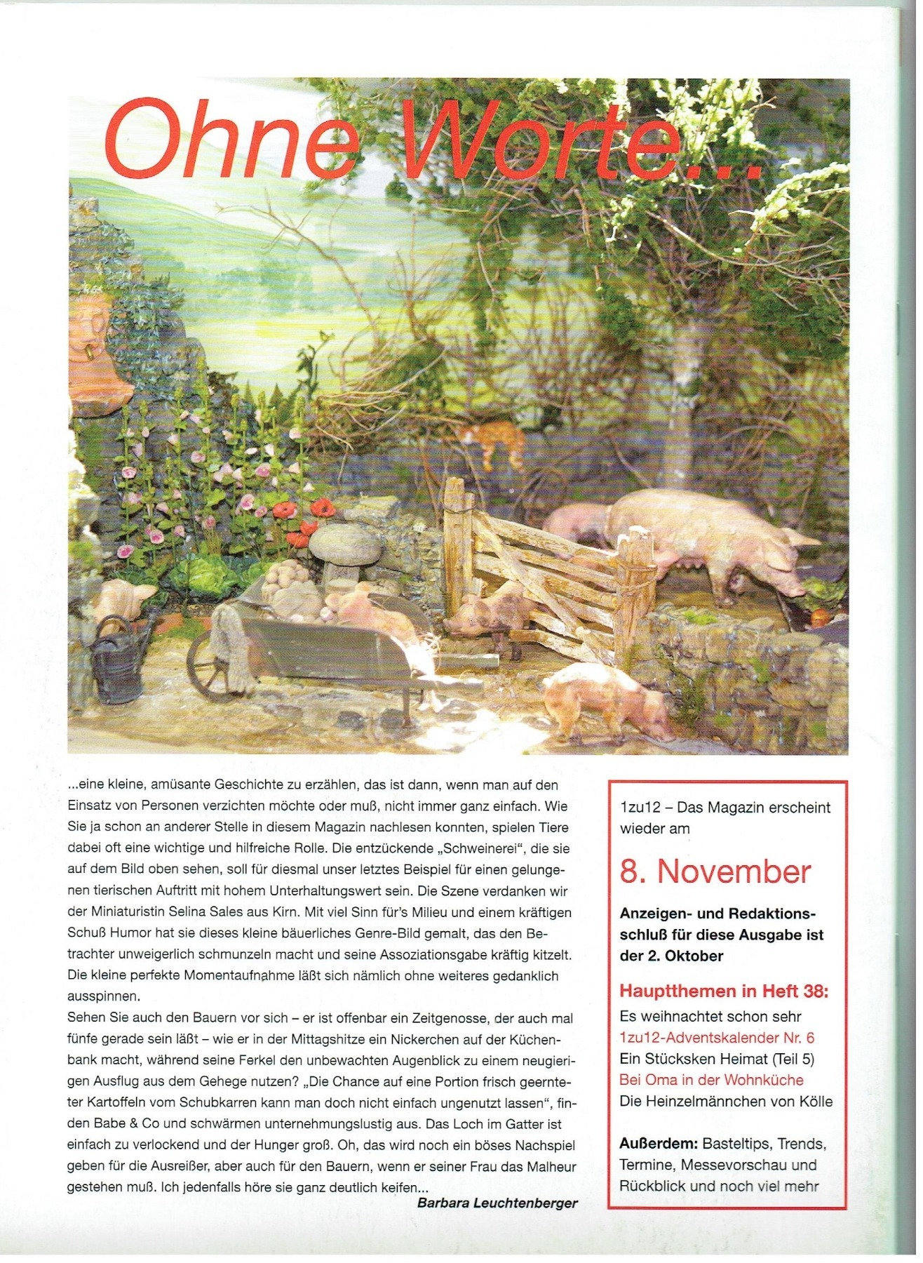 Nr 37 - 1zu12 Das Magazin September / Oktober 2007