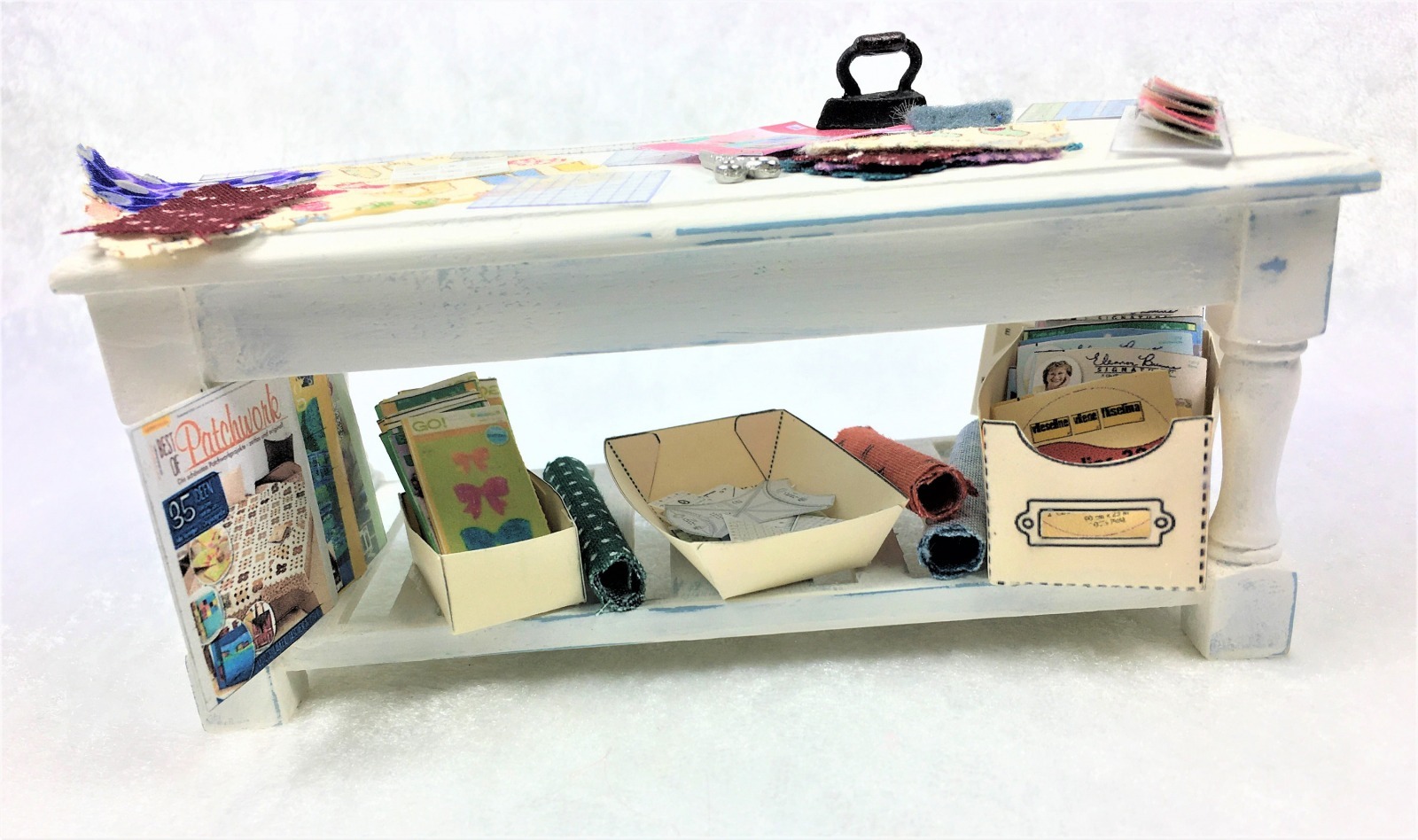 Maßstab 1:12 Puppenhefter Miniatur-Schreibwaren Puppenhaus-Zubehör Szenenmodell 