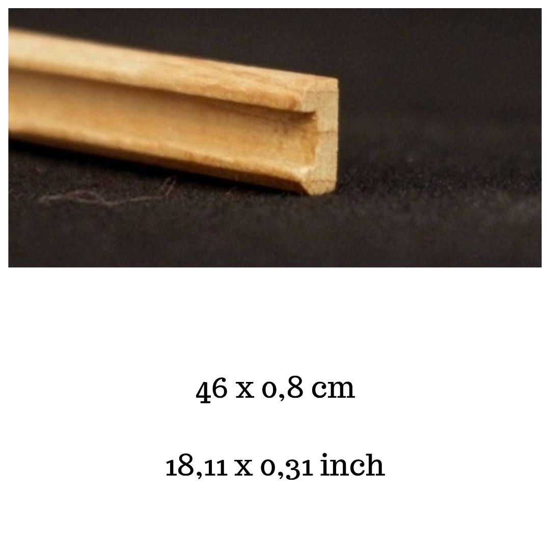 Leiste 08 x 30 cm Holzleiste Holz natur unbehandelt für das Puppenhaus für den Modellbau für den Krippenbau