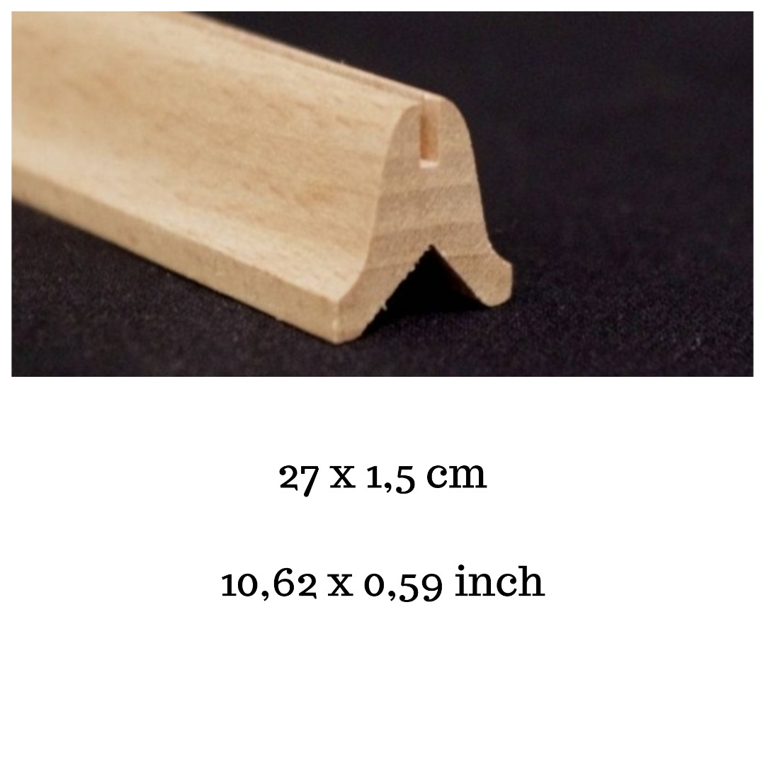 Leiste 15 x 27 cm Holz natur unbehandelt für das Puppenhaus für den Modellbau für den Krippenbau