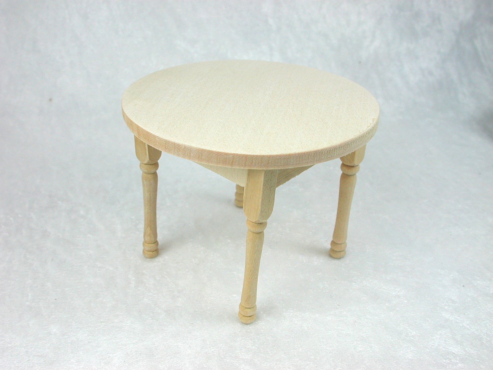 Tisch mit Runder Platte 1:12 Miniatur 2