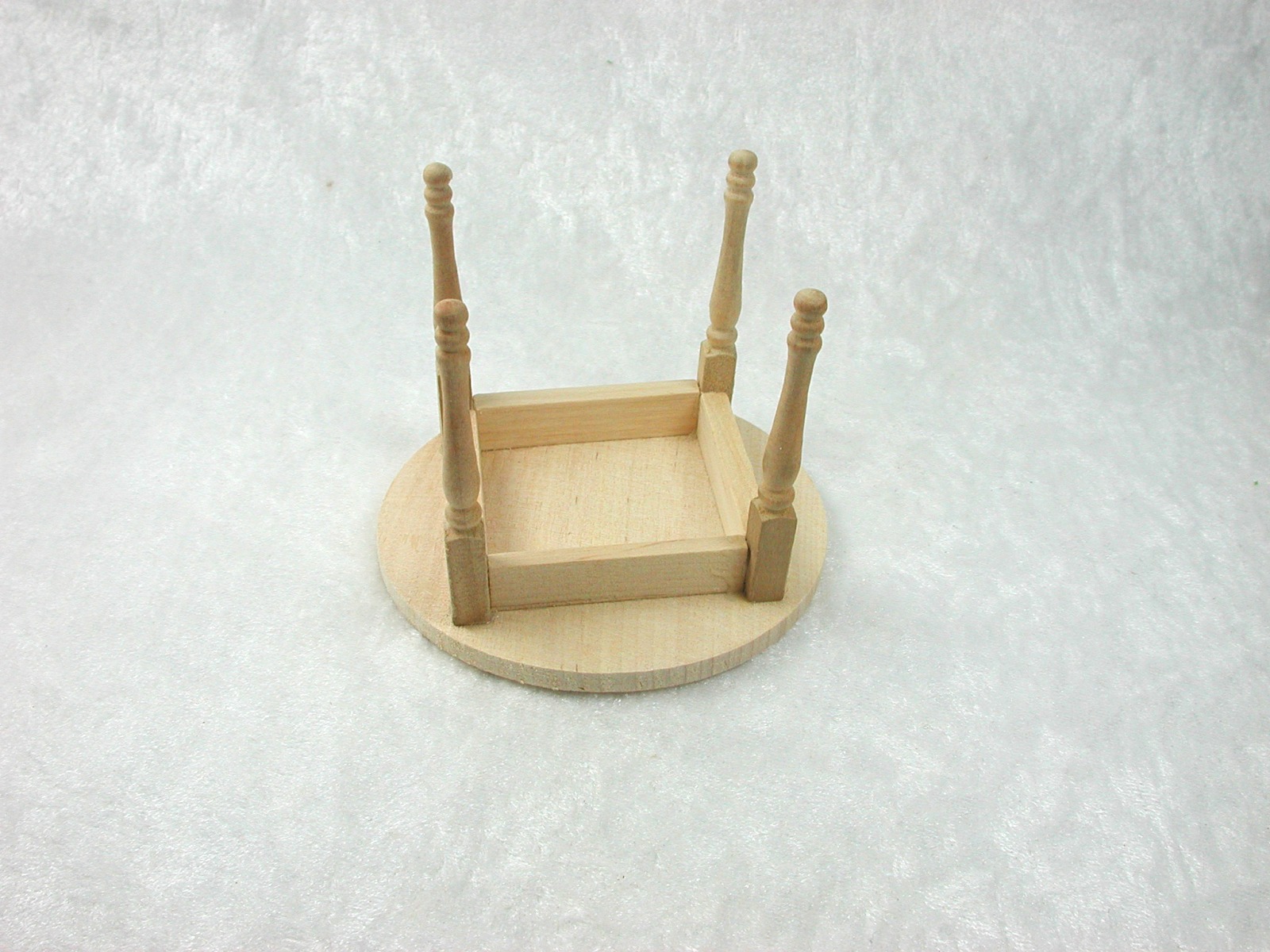 Tisch mit Runder Platte 1:12 Miniatur 8