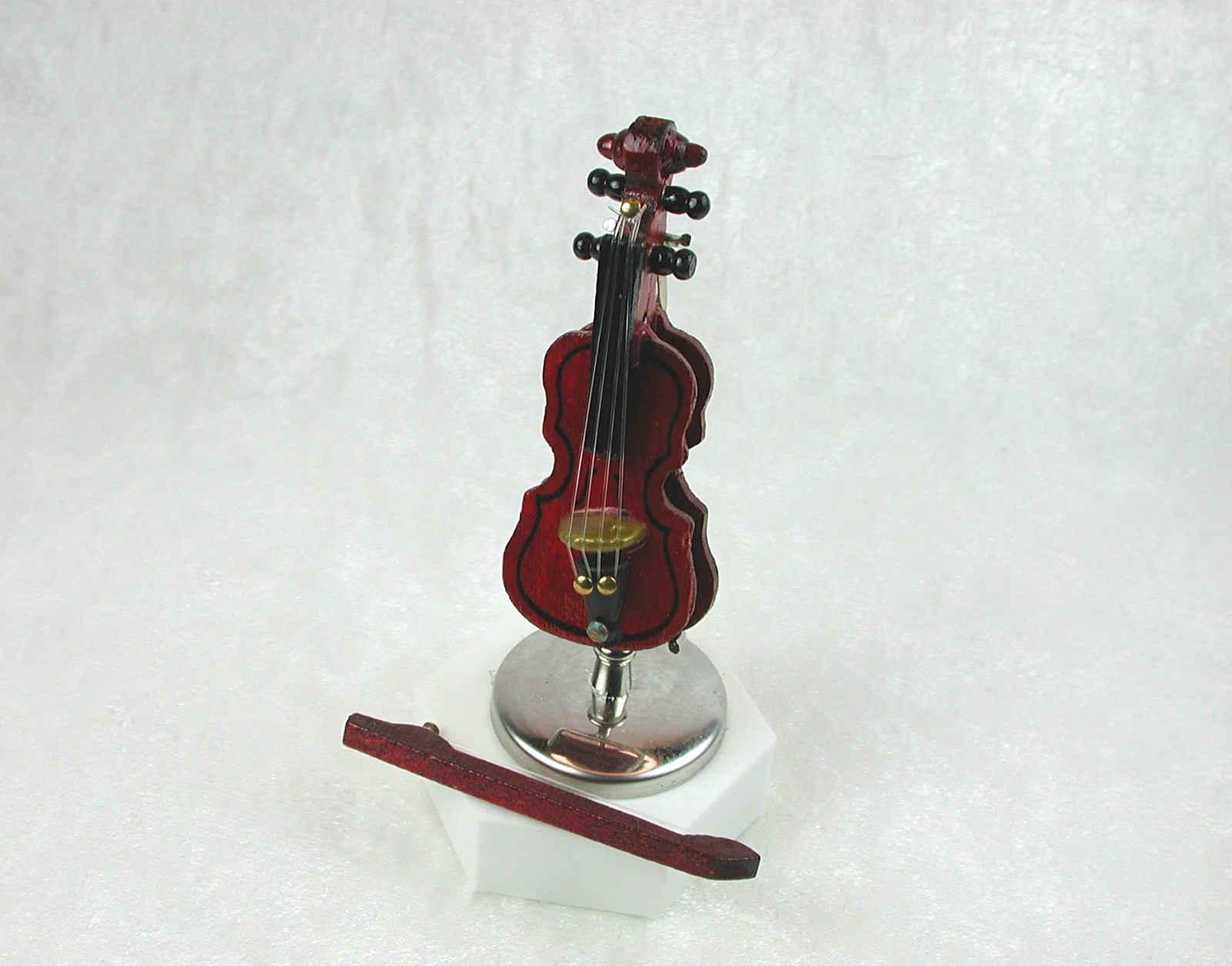Geige Musikinstrument, Violine in Miniatur 1zu12 2