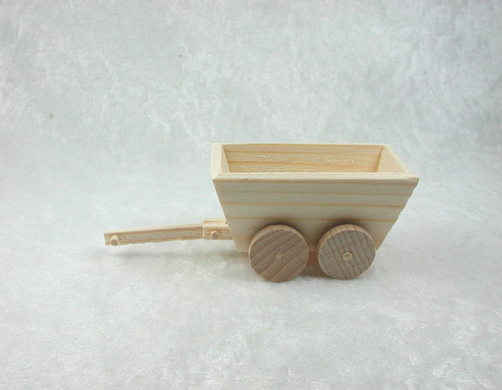 Holzwagen, Handwagen, Handkarre in Miniatur für das Puppenhaus 2