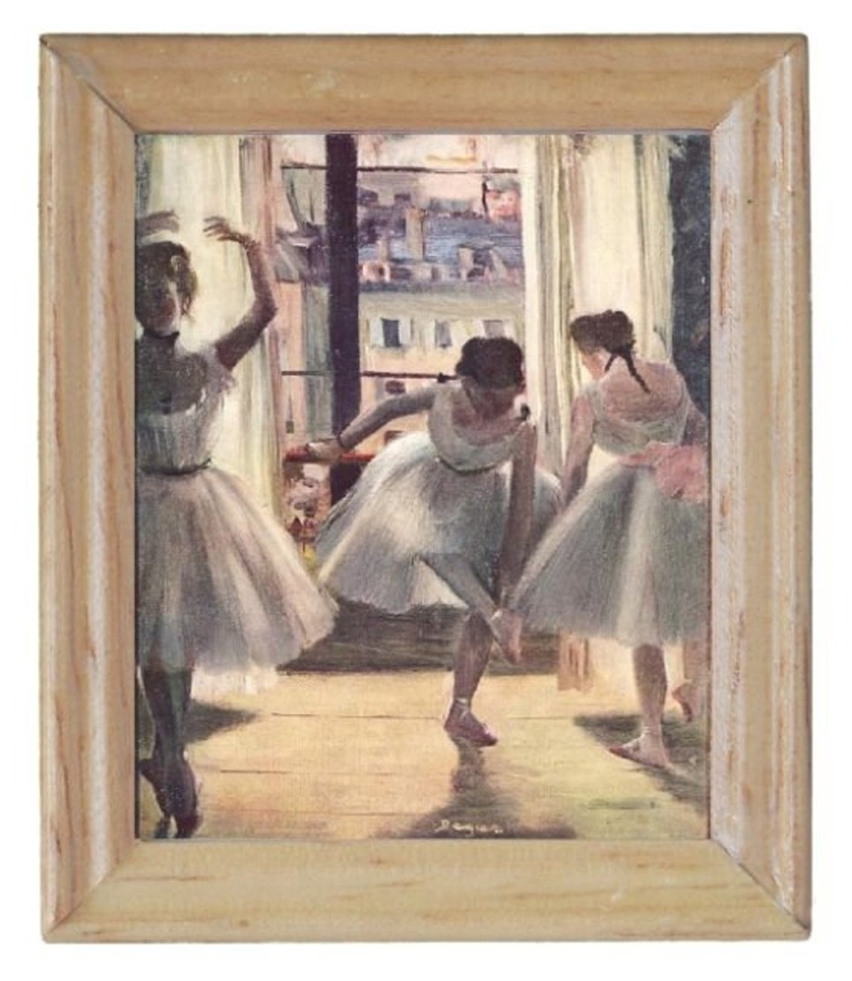 Gemäldekopie Tänzerin 45 x 55 x 05 cm im Holzrahmen