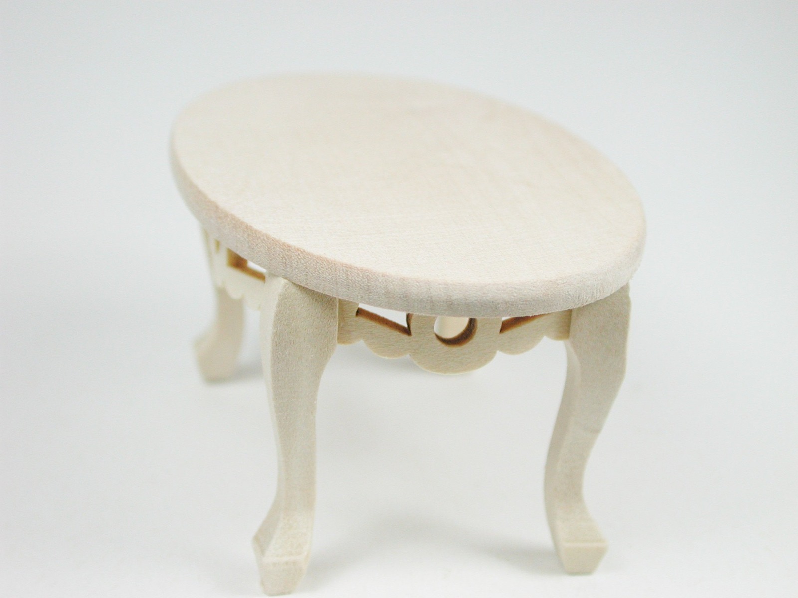 Tisch oval, Couchtisch 1:12 Miniatur 5