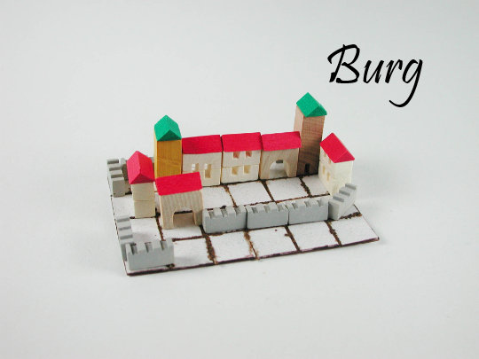 Dorf oder Burg Holzkunst aus dem Erzgebirge für die Puppenstube das Puppenhaus Dollhouse Miniatures Krippen Miniaturen Modellbau 7