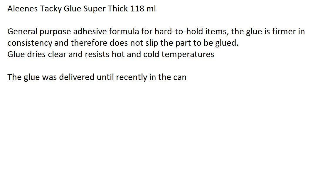 Aleenes Tacky Glue Super Thick 118 ml 3