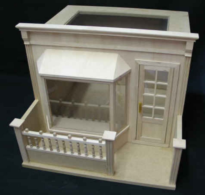 Laden Vitrine Shop Showcase Bausatz für die Puppenstube das Puppenhaus Dollhouse Miniatures Miniaturen Modellbau
