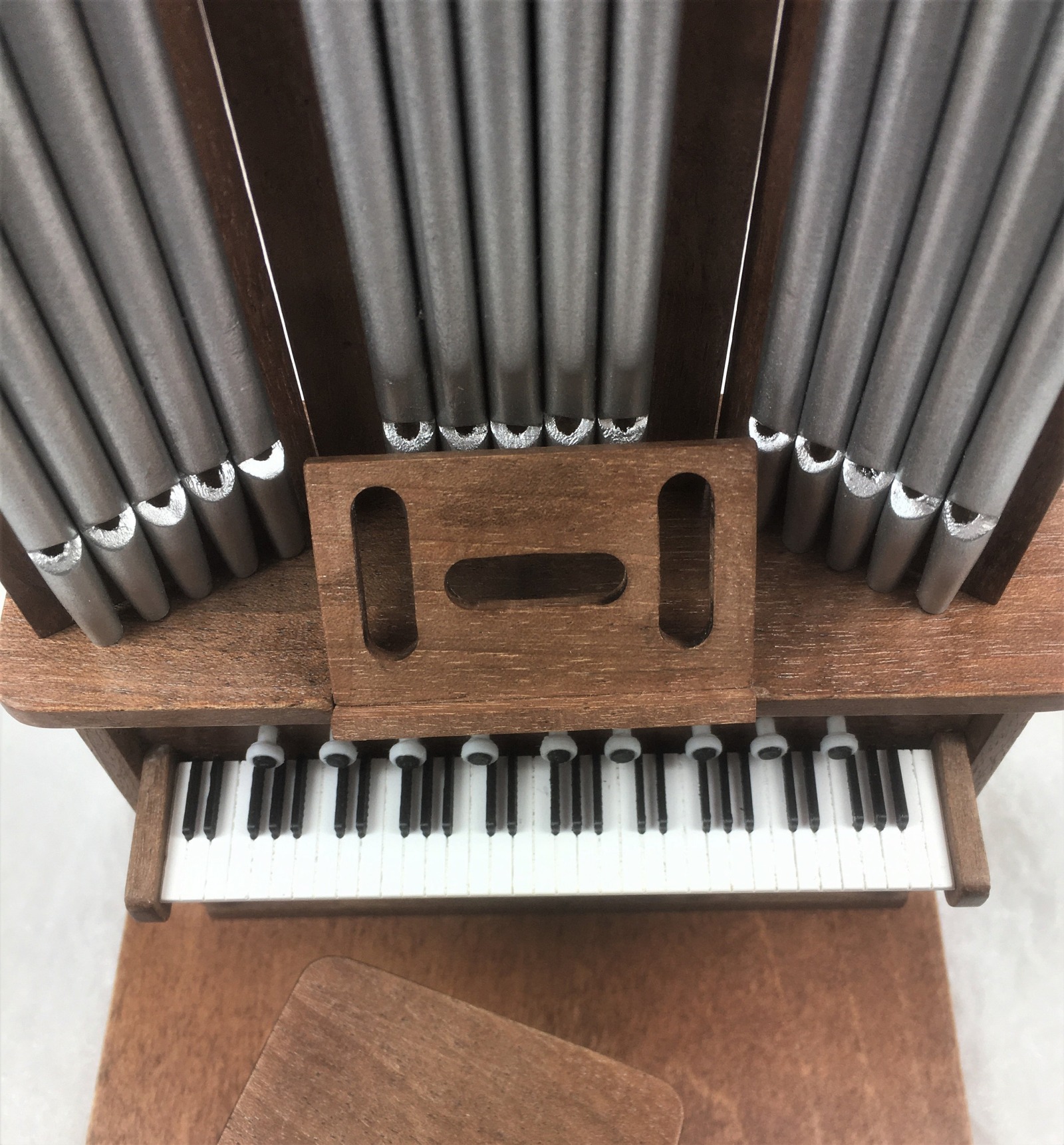 Klaviertastatur Pianotastatur Orgeltastatur zum einbauen in ihr eigenes hergestelltes Instrument für das Puppenhaus Miniatur 1zu12 7